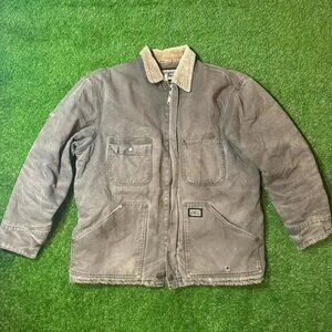 Retro Big Smith chore coat, corduroy collar, utility pockets